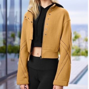 Alo Merino Wool Strut Jacket in Caramel